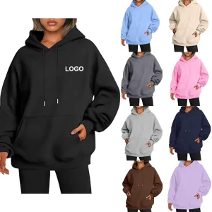 Heavyweight Casual Hoodies Sweatshirts Oversized Oem Custom Logo Print Women’s Hoodie