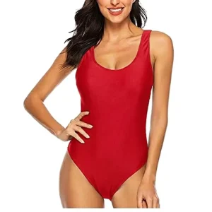 High Cut Waist Solid One Piece Bride Sexy Women Swimwear Removable Pad Plus Swimsuits Wedding Bridal Party Women’s Swimsuit