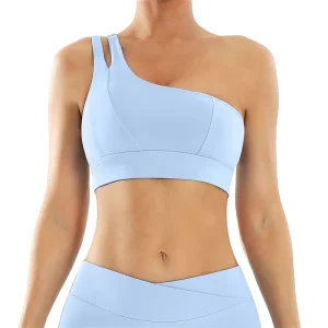 High Impact Sports Bras for Women Racerback Running Bra Workout Crop Tank Tops Longline Sports Bra Push Up