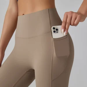 High Quality Custom Fitness Workout Yoga High Waist Butt Lifting Gym Sport Women Running Leggings With Pockets