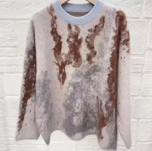 High Quality Custom Women’s Crew Neck Knit Fall Winter Pullover Cozy Cute Sweater Casual Wear