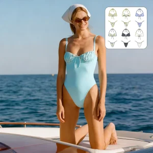 High Quality Fashion Soft Skin Friendly Womens Bikini Swimsuit Summer Holiday Beach Swimwear