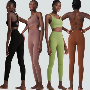 High Quality Fitness Activewear High Waist Sportswear Gym Workout Clothing 3 Piece Yoga Wear Set for Women