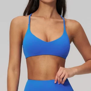 High Quality Four Way Stretch Women’s High Support Yoga Sports Bra Breathable Gym Workout