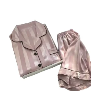 High Quality Spring Autumn Women’s 2 Piece Soft Pajamas Set Comfortable Sleepwear Long Sleeves Pijamas
