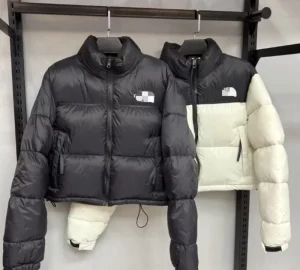 High Quality Stand Collar Women Designer Cropped Puff Jacket Nothern Down Coat Puffer Jacket