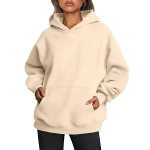 High Quality Streetwear Custom Design Heavyweight Plain Hoodies Sweatshirts for Women