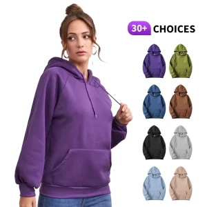 High Quality Streetwear Custom Design Sudaderas Personalizada Heavyweight Blank Plain Boxy Hoodies Sweatshirts for Women