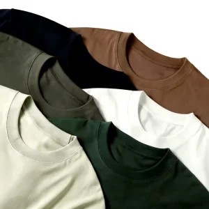 High Quality Summer Long Solid 180g Polyester Fabric Elastic Soft Round Neck Plain Color Basic Formal Women’s T shirt