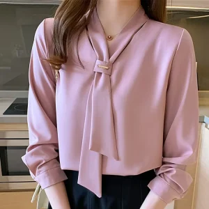 High Quality Women Womens Elegant Top Office Blouses and Shirts