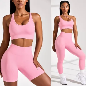High Quality Women Yoga Wear Gym Fitness Set Women’s Sets Customize Plus Sizes Active Wear for Women