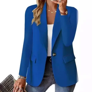 High Quality Women’s Elegant Solid Color Split Sleeve Lapel Blazer Business Blazer Fashion for Women