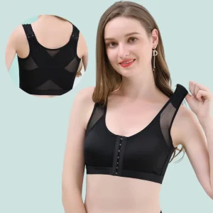 High Support Breathable Anti Sagging Adjustable Straps Bra Women Back Cover Push up Bra with Full Back Coverage