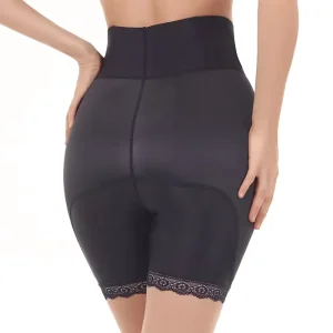 High Waist Lace Shapewear Panties Breathable Butt Lifter Padded Hip Shorts with Firm Control Level