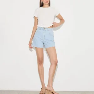 High Waisted Women’s Denim Shorts Stretchy Comfortable Casual Shorts for Summer