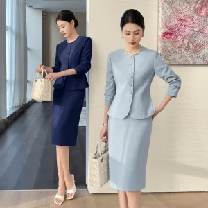 High end Suits and Women’s Waists Are Slim. Commuting Hepburn Style Is Simple and Versatile. Ladies Interview Formal Attire