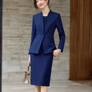 High-end Women’s Suit Set New Style for Spring and Autumn Fashionable Elegant Goddess-like Professional Attire Work Clothes