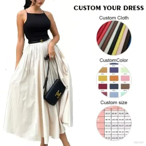 High quality Custom European style Women’s Maxi Dress High waist Lace Breathable Eco Friendly Factory Procurement