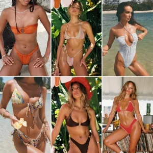High quality High Waisted Printed Bikini Set Two-piece Swimsuit Set Women’s Bikini Swimsuit Randomly Shipped