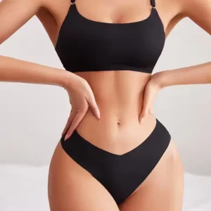 High quality Lace Lingerie with Steel Rims Gathered Women’s Seamless Underwear Bras and Thong Sets Sexy Lingerie Sets