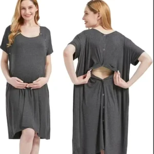 Hospital Maternity Nursing Clothing Comfortable Modal Anti Bacterial A Line Multi Purpose for Pregnant Women