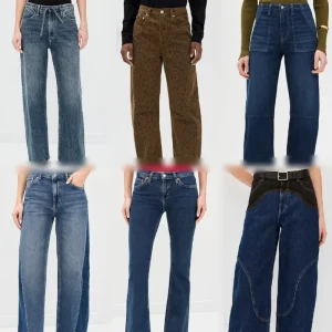 Hot Selling Women’s High Waist Straight Pants Casual Stretch Jeans Random Shipment