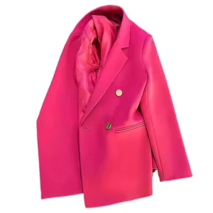 I-0337 Women Coat New Spring Autumn Elegant Leisure Solid Long Sleeved Blazers Korean Fashion Luxury Loose Fit Women’s Clothing