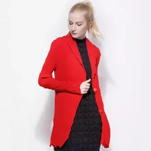 Issey Miyake Single breasted Suit Jacket Diamond Pleated Solid Color Long Sleeves Woven European and American Plus Size Coat