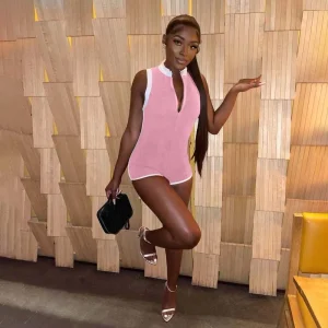 Jumpsuits and Rompers Summer Rompers Women Sleeveless Sexy Jumpsuits