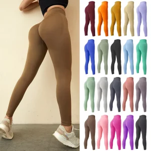 K019 Womens Yoga Women Tights Woman Scrunch Butt Private Label Fitness High Waist Workout Pants Seamless Leggings