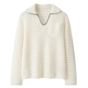 Knit Sweater Women Cashmere Mix Classic Thin Women Pullover Sweater