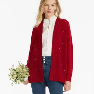 Knitted Long Sleeve Cardigans Custom Cotton Women Clothes Knit Sweater Plus Size Women’s Sweaters