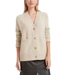 Knitwear Manufacturer Fashion Women Sweater Cardigan Solid Color Button Cashmere Cardigan