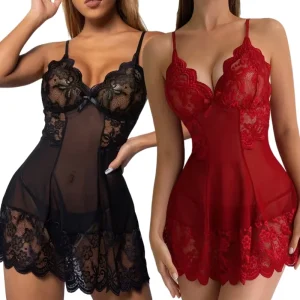 Lace Night Dresses for Woman Plus Size Women’s Sleepwear Evening Dresses