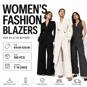 Ladies Blazer Dress Women Long Sleeve Slim Fit Custom Manufacturer Luxury OEM