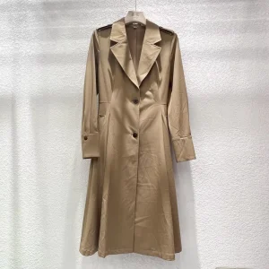 Ladies Long Casual Formal Single Breasted Trench Coat Jacket Women’s Suit Collar Coat