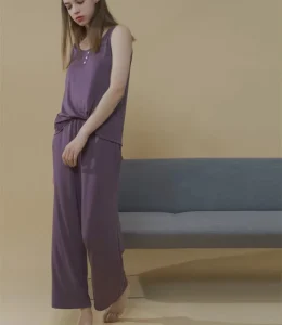 Ladies Nightwear Women Soft Pajamas Suit High Quality Bamboo Fiber Women’s Sleepwear Eco friendly Womens Loungewear