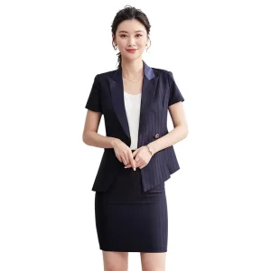 Ladies Suits Min Skirt Formal Two Piece Suit Korean Skirt Suit Premium Corporate Attire Solution Expert (OEM/ODM Specialist)