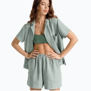 Ladies Woman Cotton 2 Piece Shorts Sets Luxury Loungewear Pajamas