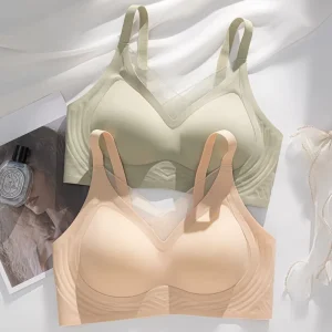 Large Size Lift Jelly Soft Support Fixed Cup Underwear Beautiful Back Push up Anti Sagging Women’s Bra