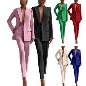 Latest Desgin Business Suits for Women Slim Blazer and Pants Set for Women Formal Suit Ladies Suits Office Wear