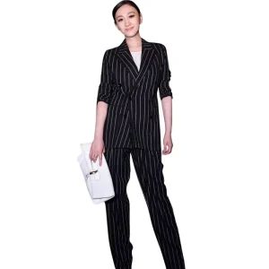 Latest Fashion Red Formal Women Jacket Blazer Pant Set Suits Blazers Suits for Woman Casual Lady Suit