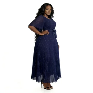 Latest Style Trendy Plus Size African Women’s Summer Dashiki Luxury Party Dress Rhinestone Decoration Polyester Material