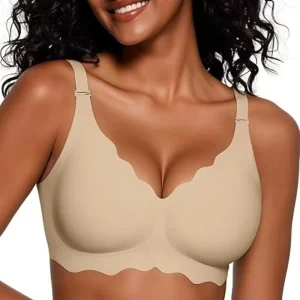 Latex Ladies Underwear Jelly Wide Shoulder Strap Ripple Comfortable Soft Bra Rims Underwear