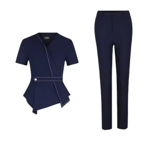 Lightweight Stylish and Elegant Uniform for Hotel Reception Sales Centers Jewelry Stores Women’s Summer Professional Suit