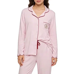 Lijia Custom Women’s Bamboo Fiber Home pink Pajama Set Fashionable Casual Loungewear Two piece Luxury Sleepwear