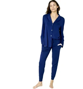 Long Sleeve Breathable Softest Comfy Button Up Adult Organic Bamboo Fiber Fabric Women’s Sleepwear Pajamas Top