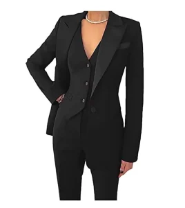 Long Sleeve Ladies Formal Suits Women’s Blazer and Pants Set Printing Women’s Suits