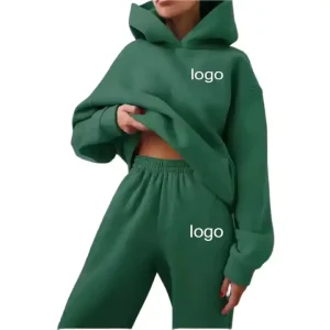 Low MOQ High Quality Woman Sweatpants and Sweatsuit Two Piece Women’s Winter Hoodies Sweatshirts Set for Women