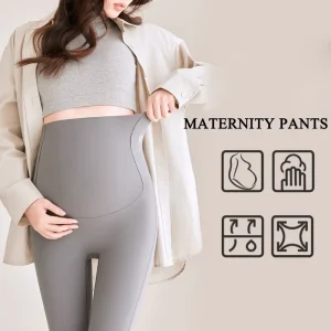 M L XL High Waist Comfort Maternity Wear Support Pants Leggings Women’s Slimming Pregnancy Trousers Breathable Summer